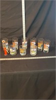 Nine gulf collector series glasses, and model