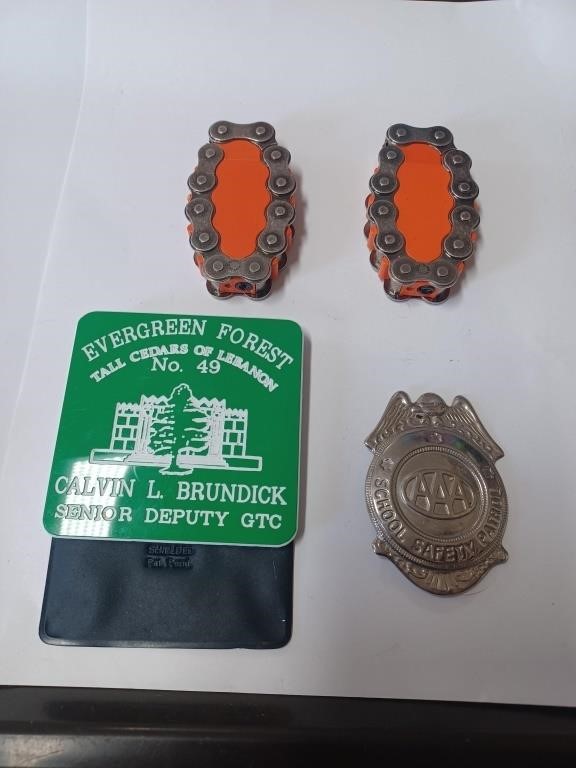 School Safety Patrol Badge, Gernade Shaoed