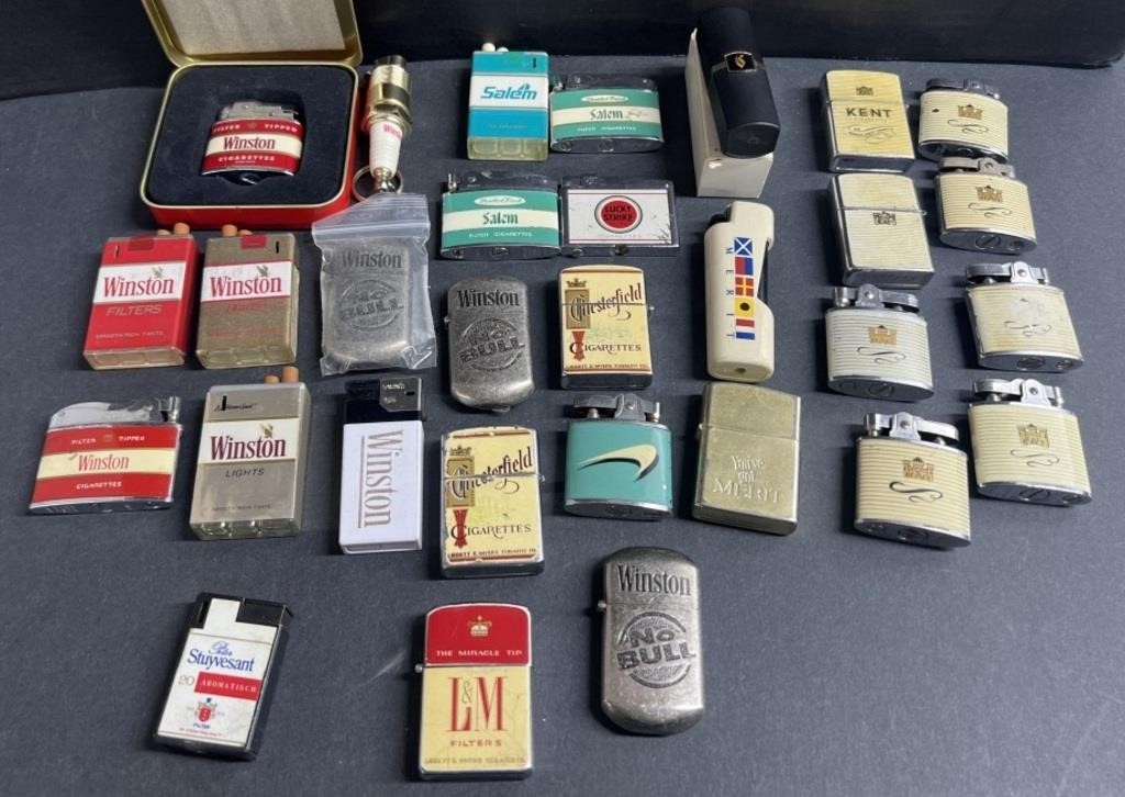 (E) Tobacco Branded Lighters, Winston, Salem,