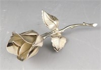 Lot # 4059 - Sterling silver Christmas rose