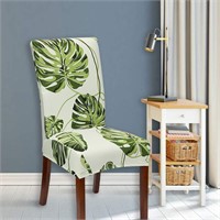 $40 Dining Chair Covers (Green Leaf, Pck of 6)