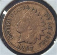 1907 Indian head penny