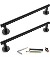 NEW $40 18” Matte Black Towel Bar 2PK