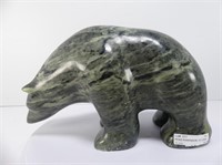 ROSS PARKINSON 10" LONG SOAPSTONE BEAR