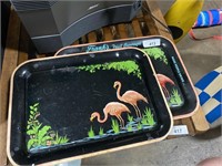 Flamingo serving tray.