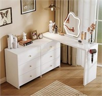 sbdmirau Modern Corner Makeup Vanity Table $230 R