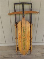 F1) Antique Sled, Lightning Guider, wear and use