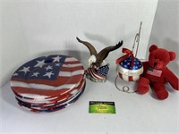 Waterford American Flag Ornament and Other