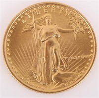 1987 AMERICAN EAGLE 1/10 OZ FINE GOLD COIN
