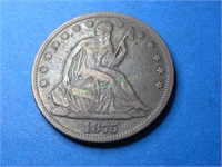 1875 Liberty Seated Half Dollar