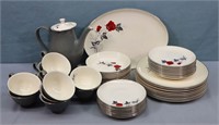 45pc. Rose China Set