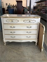 Wooden 4-Drawer Dresser with Mirror