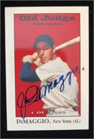 Joe DiMaggio Autographed Baseball Card