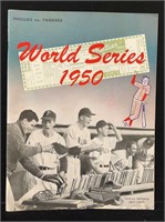 1950 Phillies vs Yankees World Series Program