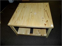 Pine Table/Shelf 30 x 31 x 19