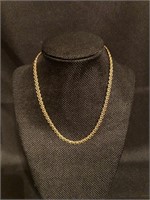 Italy .925 Sterling Silver Gold Plated Necklace