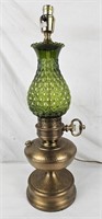 23" Oil Lamp Style Electric Lamp