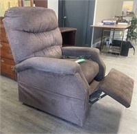 Pride Mobility power lift chair. Upholstered.