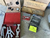 Lot of cylinder homes, gauges and pullers.