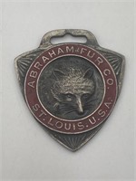 Abraham Fur Co. St. Louis Watch Fob