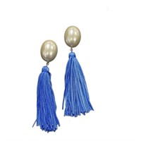 Fashionable Pearl & Tassel Dangle Earrings