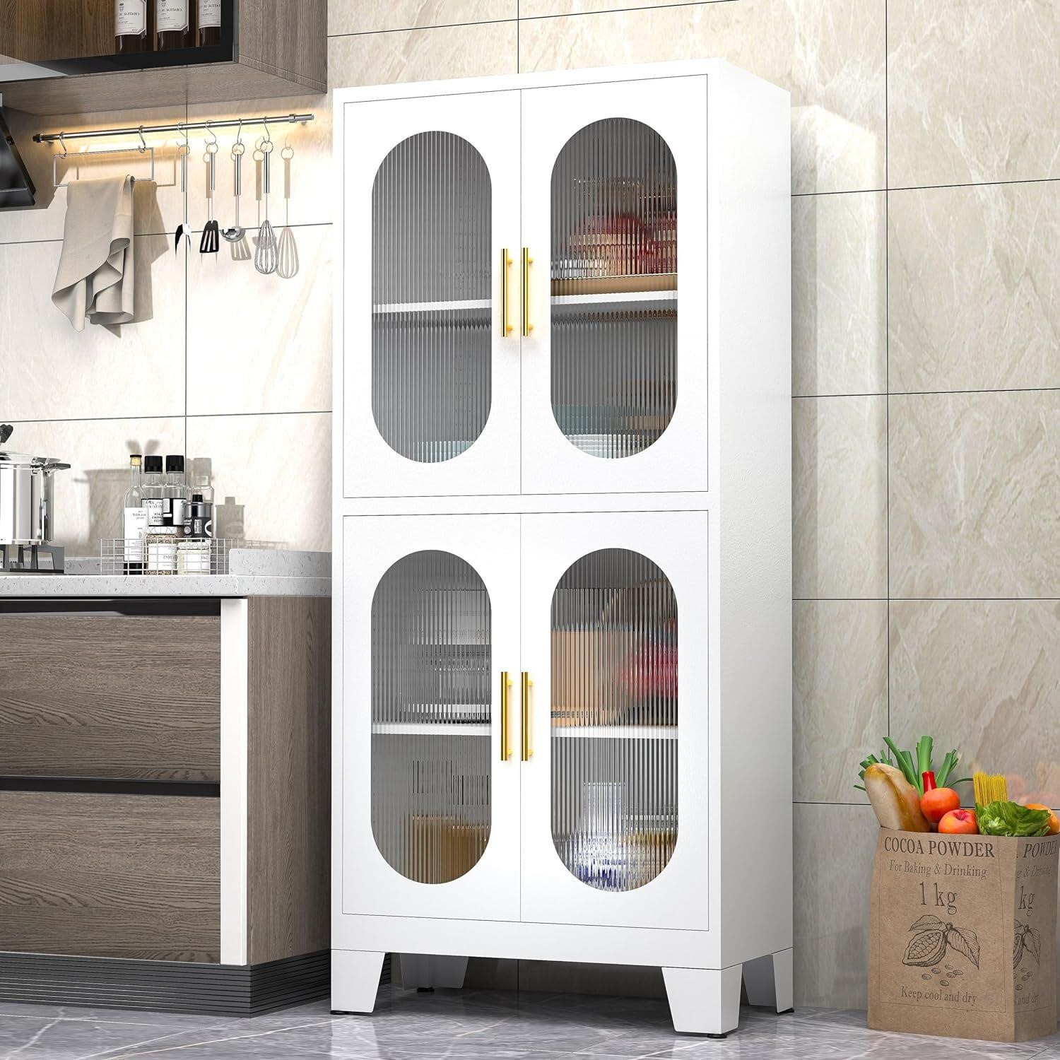 PAOFIN 61 Pantry Cabinet  Acrylic  61.02-4dr