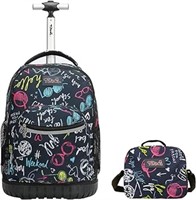 Tilami Rolling Backpack Laptop 18 inch with Lunch