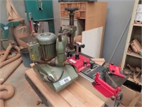 LS Barker Spindle Moulder with 3 Head Auto Feed