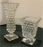 American Fostoria - beautiful lot of two vases.