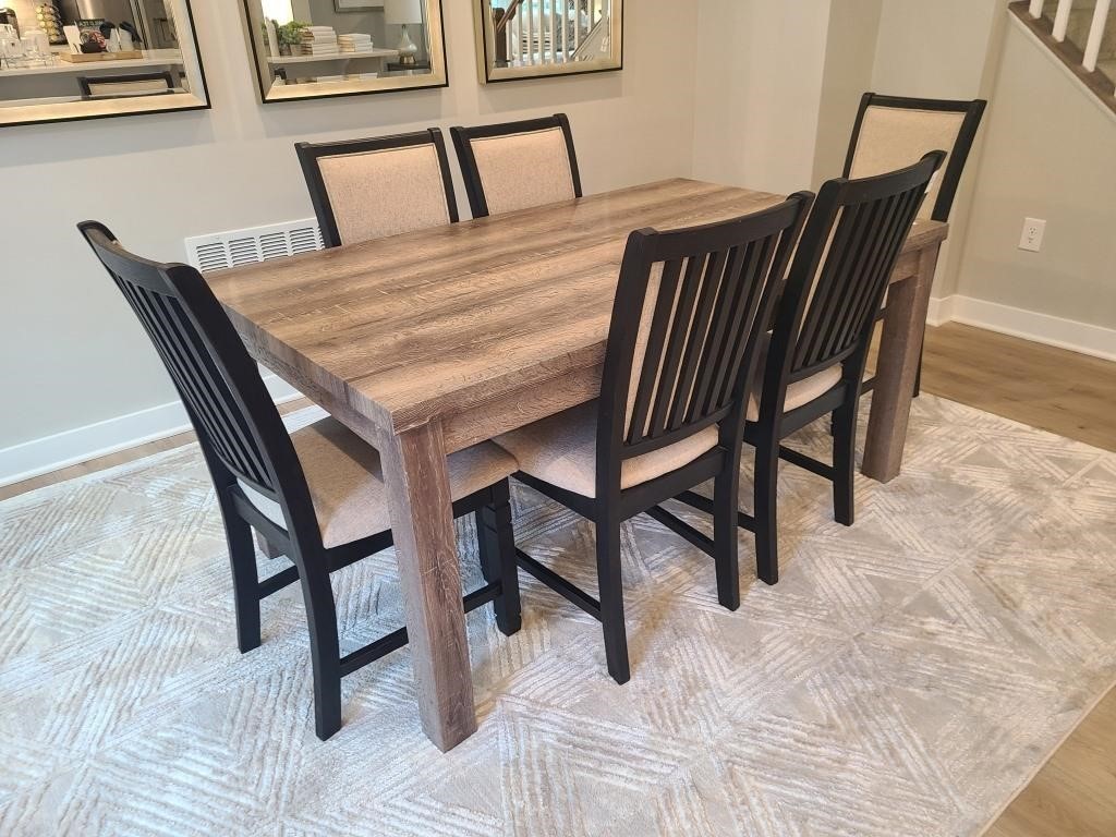 7 PC TABLE & CHAIRS