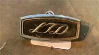 Vintage Ford LTD  Car Badge Logo