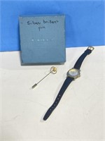 Emile Renaud Quartz Japan Watch and Stick PIn