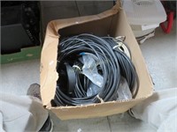 Box Lot: TV Antenna, CoAxle Cable