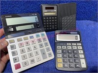 (3) Solar calculators (working)