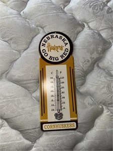 Nebraska Husker Tin Thermometer