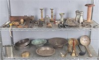 Large Lot Of Misc Metal Ware
