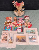 Vintage Group of Valentines & Christmas Cards