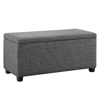 New Upholstered Storage Ottoman and Entryway Bench