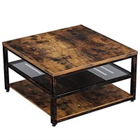 New Rolanstar Industrial Coffee Table with Storage