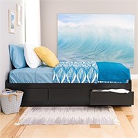 New Prepac Mate's Platform Storage Bed with 3 Draw