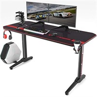 New Vitesse 55 inch Gaming Desk Table T-Shaped Com