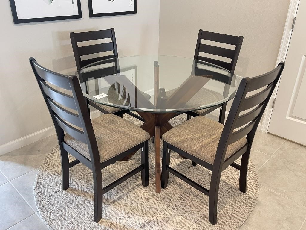 5PC DINING TABLE & CHAIRS