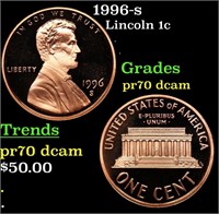 Proof 1996-s Lincoln Cent 1c Grades GEM++ Proof De