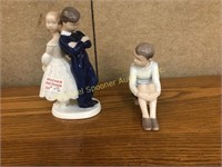 TWO B&G PORCELAIN FIGURINES