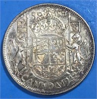 1942 50 Cents Silver Canada