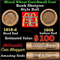 Lincoln Wheat Cent 1c Mixed Roll Orig Brandt McDon