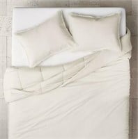 $130 CASALUNA Linen Blend Comforter & Sham Set