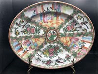 Chinese Rose Medallion Large Oval Platter