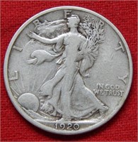 1920 D Walking Liberty Silver Half Dollar