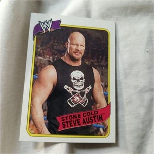 Steve Austin WWE Heritage Chrome Trading Cards